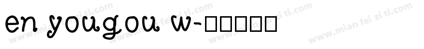 en yougou w字体转换